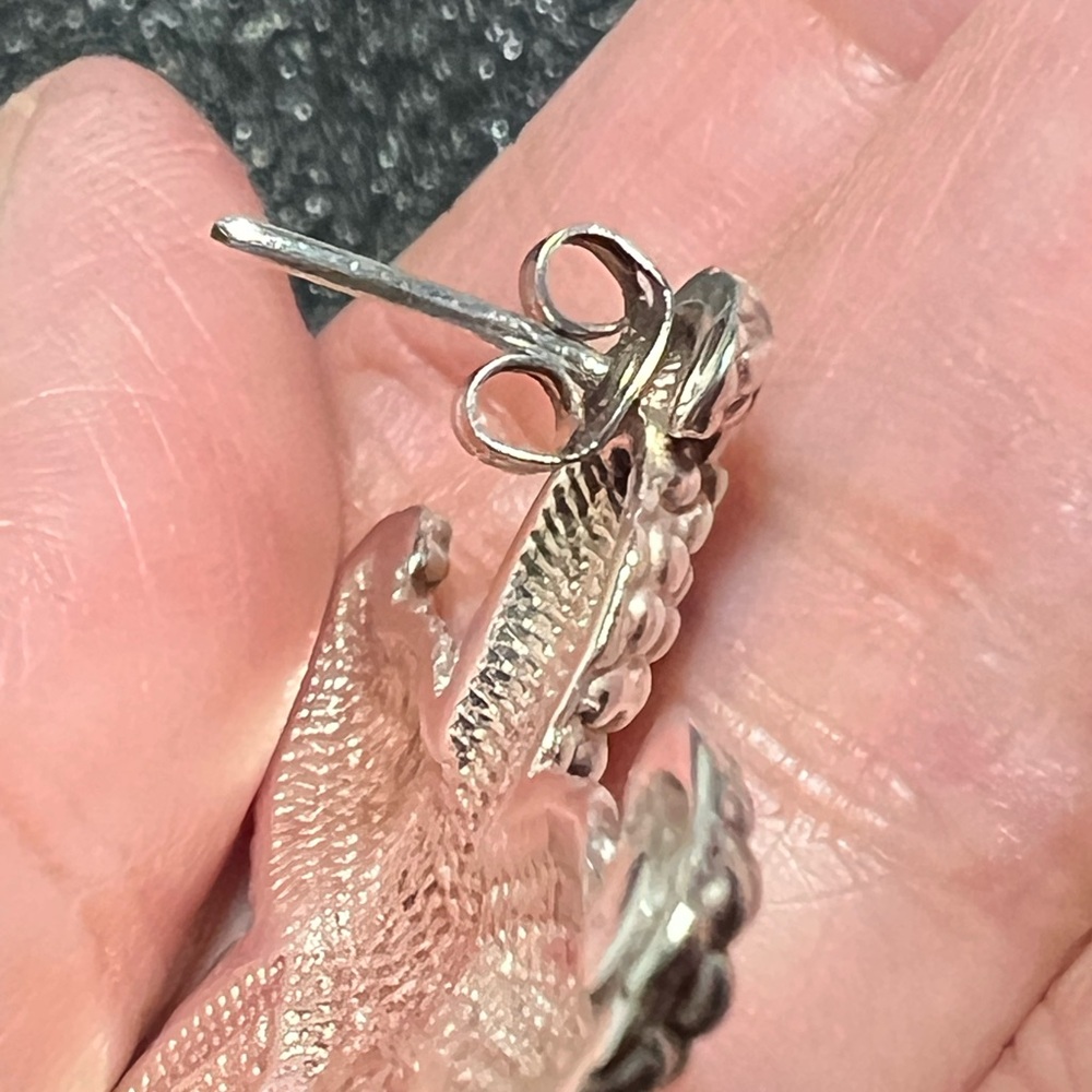 Set Vintage Starfish Pin + matching Earrings, SS 925 Mex TH 80/90, tot. Wt.36.5g - Picture 7 of 15